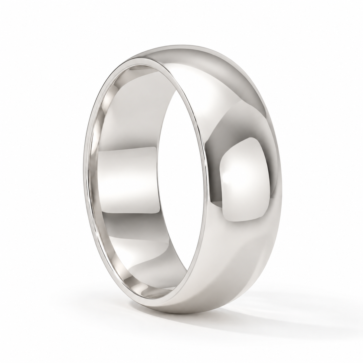 7mm Men's Wedding Band platinum