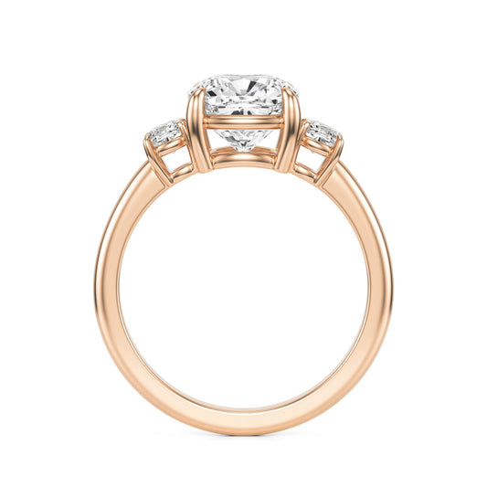 Diamond Cushion Trio 14K Rose Gold