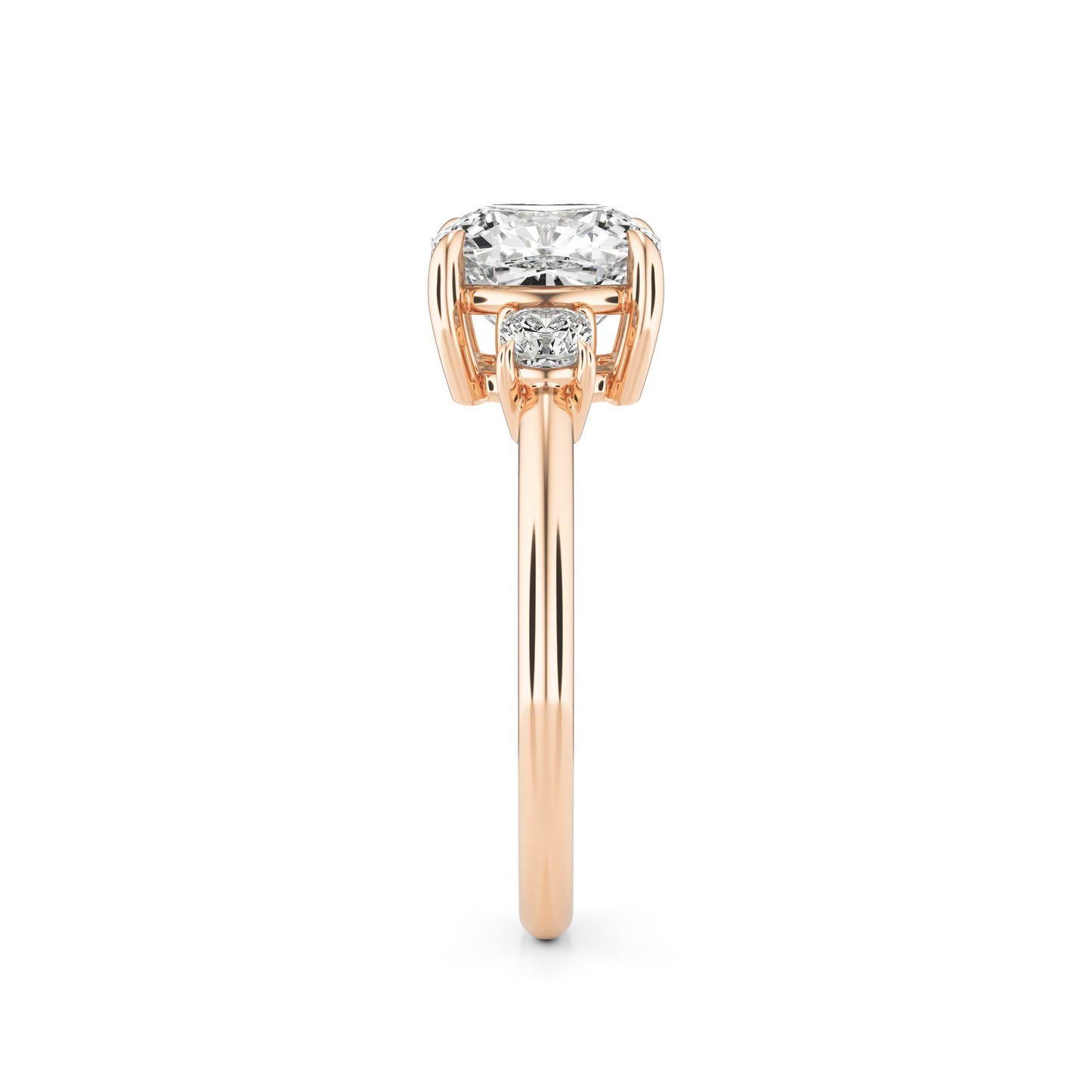 Diamond Cushion Trio 14K Rose Gold