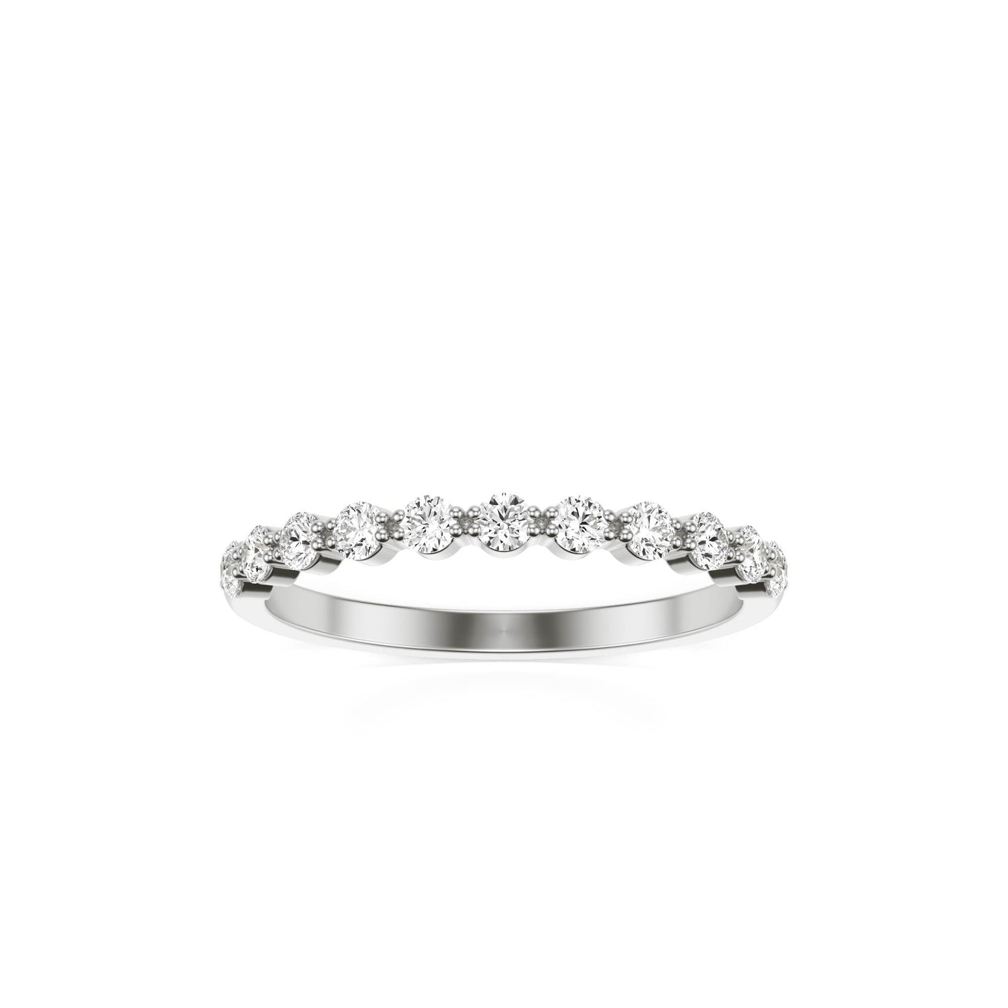 Round Bubble Ring platinum
