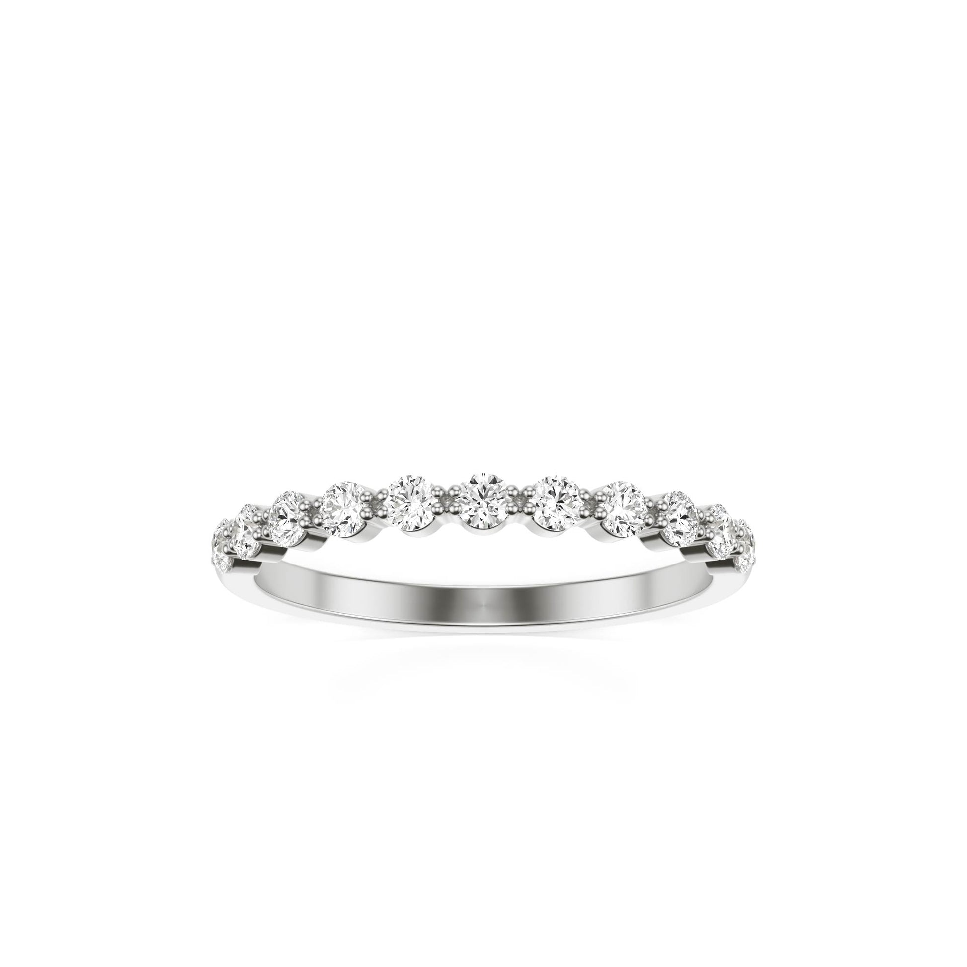 Round Bubble Ring platinum