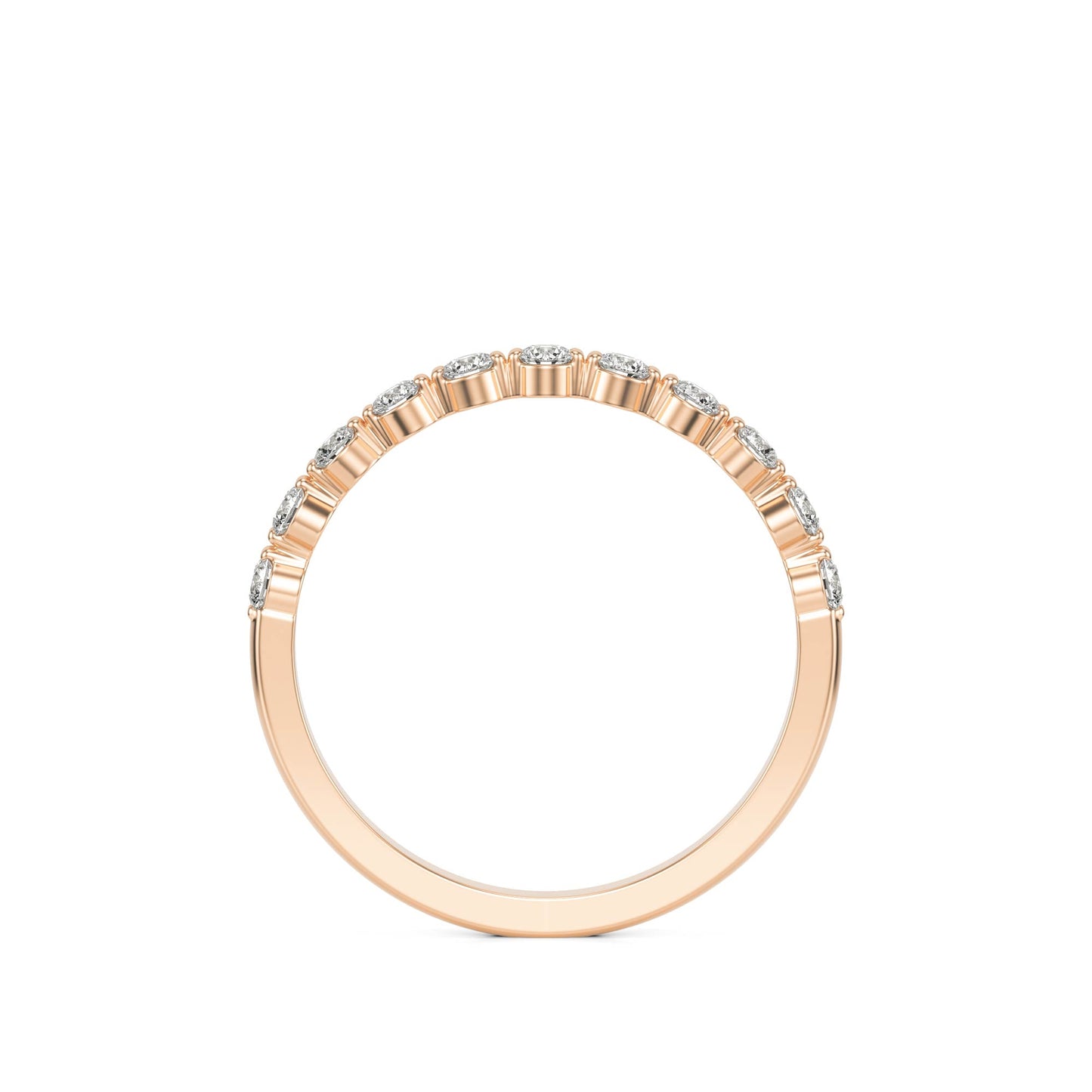 Round Bubble Ring 14k rose gold