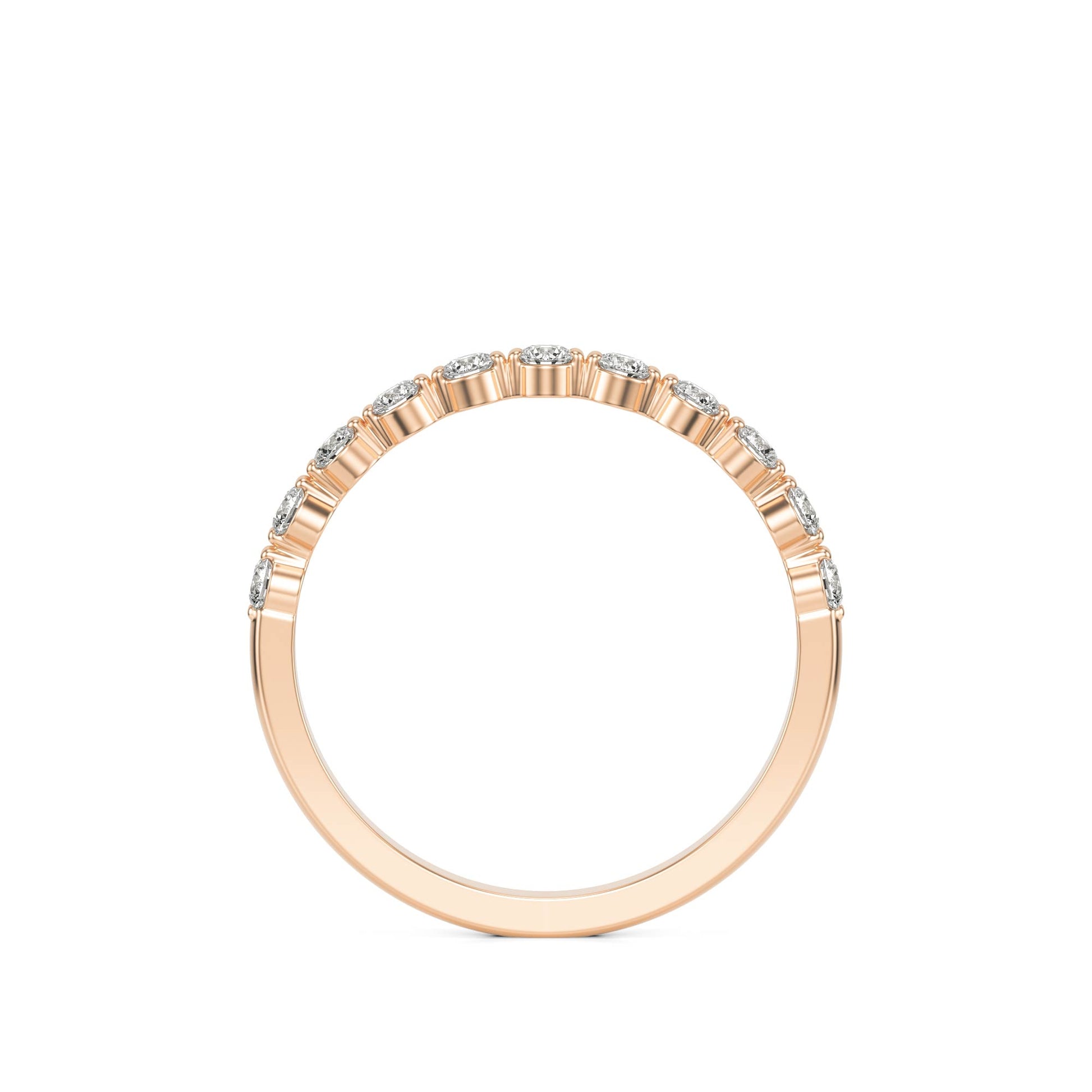 Round Bubble Ring 14k rose gold