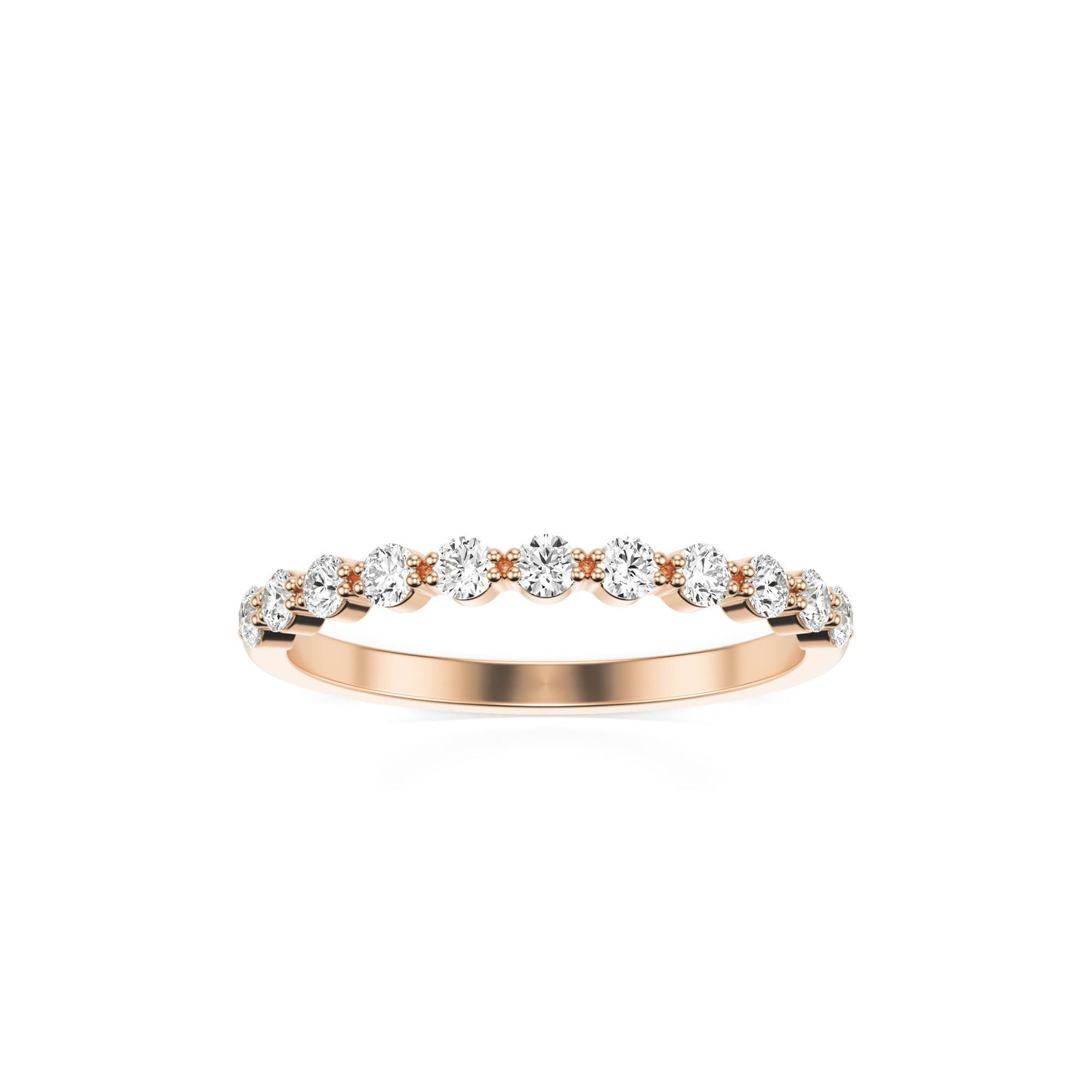 Round Bubble Ring 14k rose gold