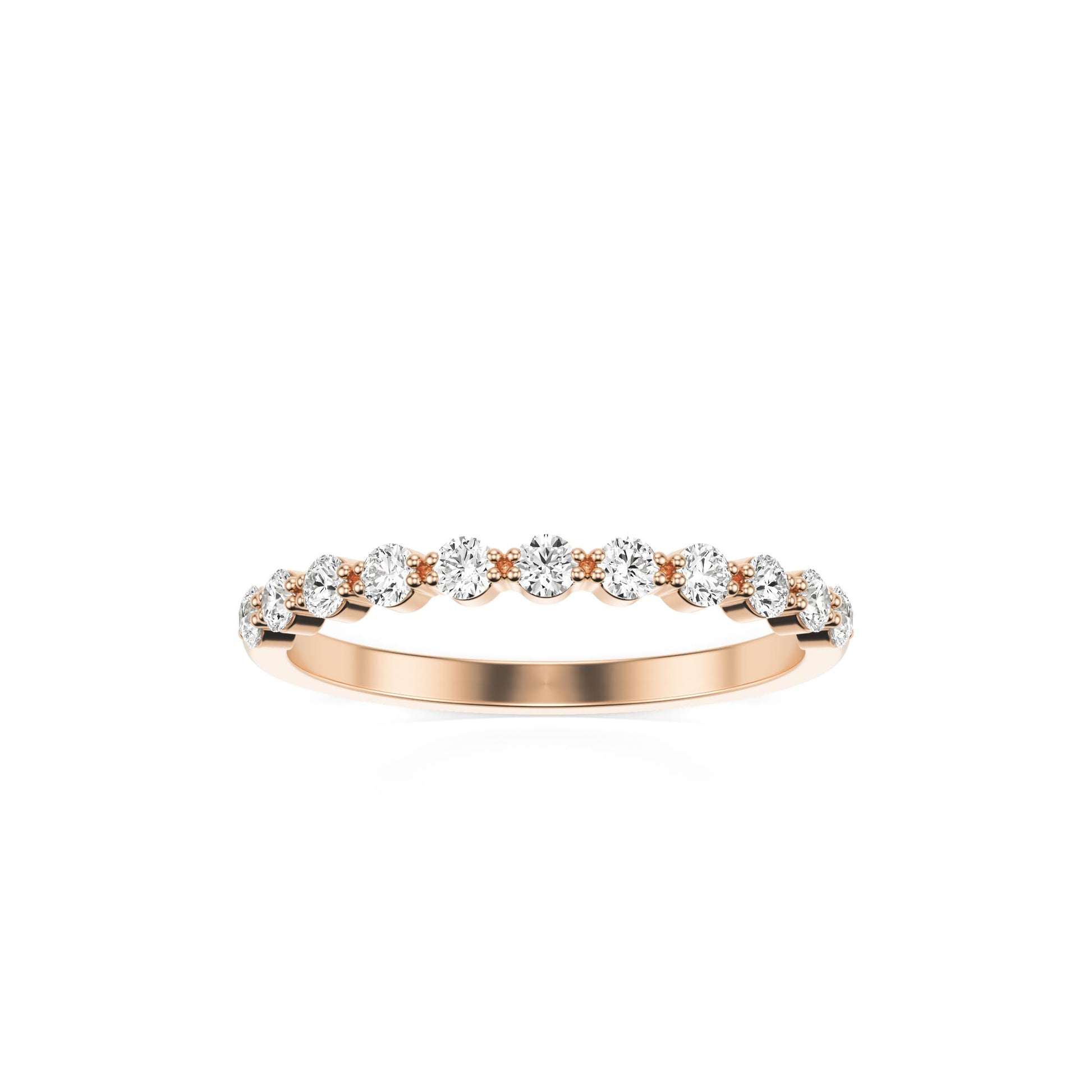 Round Bubble Ring 14k rose gold