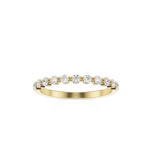 Round Bubble Ring 14k Yellow gold