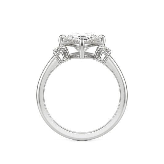 Trillion Diamond Trio 14K White Gold