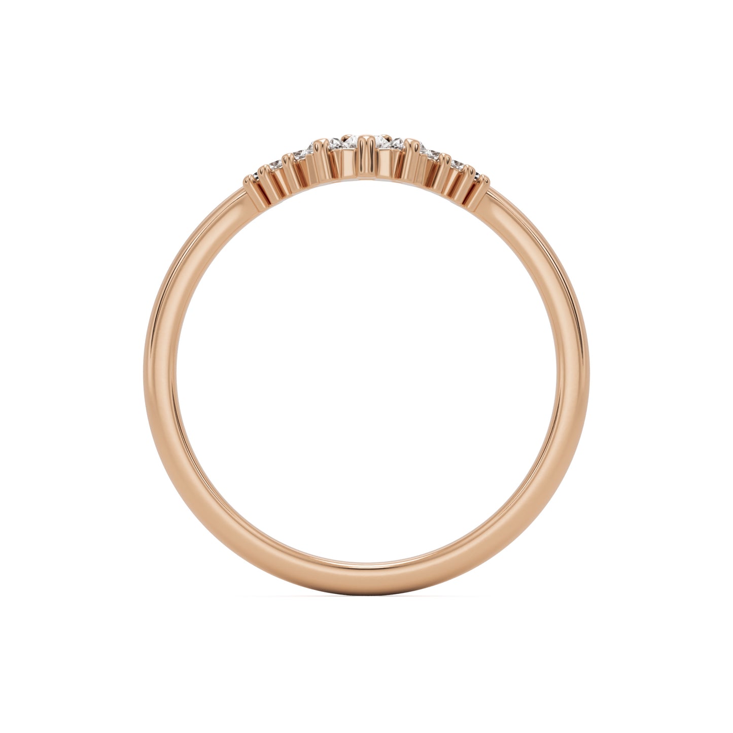 the baguette tiara 14k rose gold