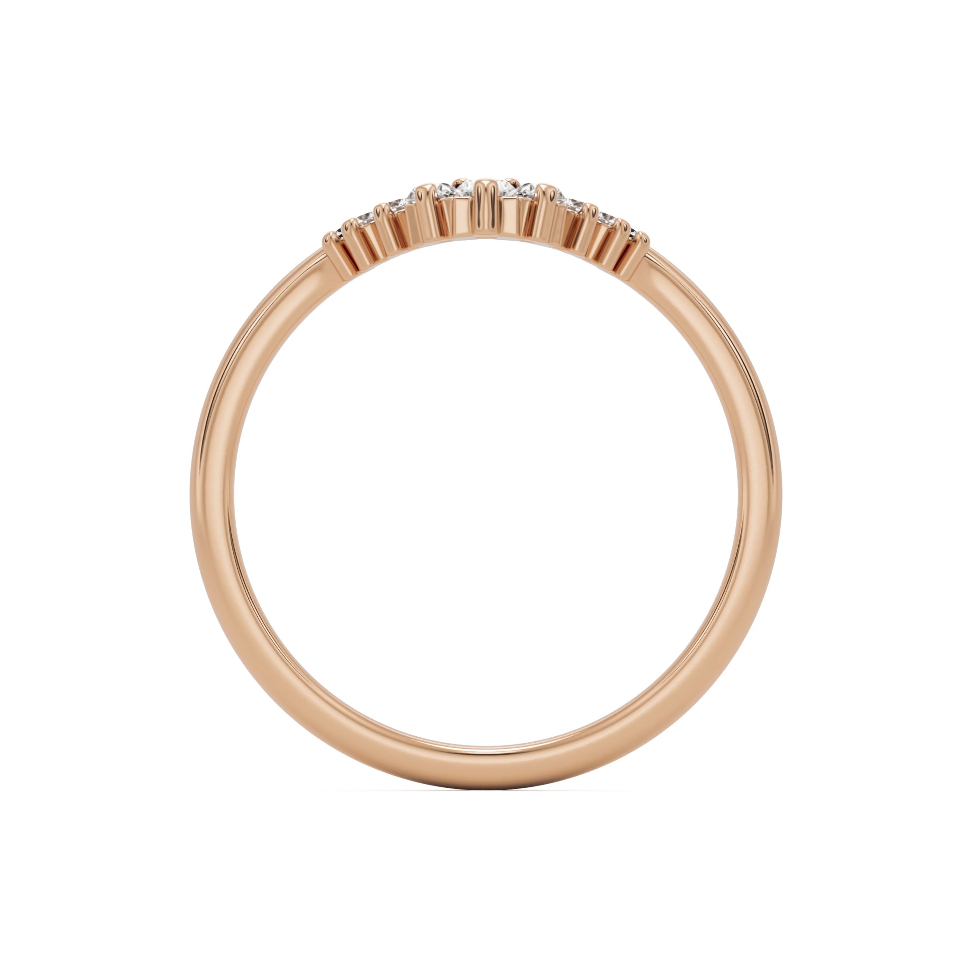 the baguette tiara 14k rose gold