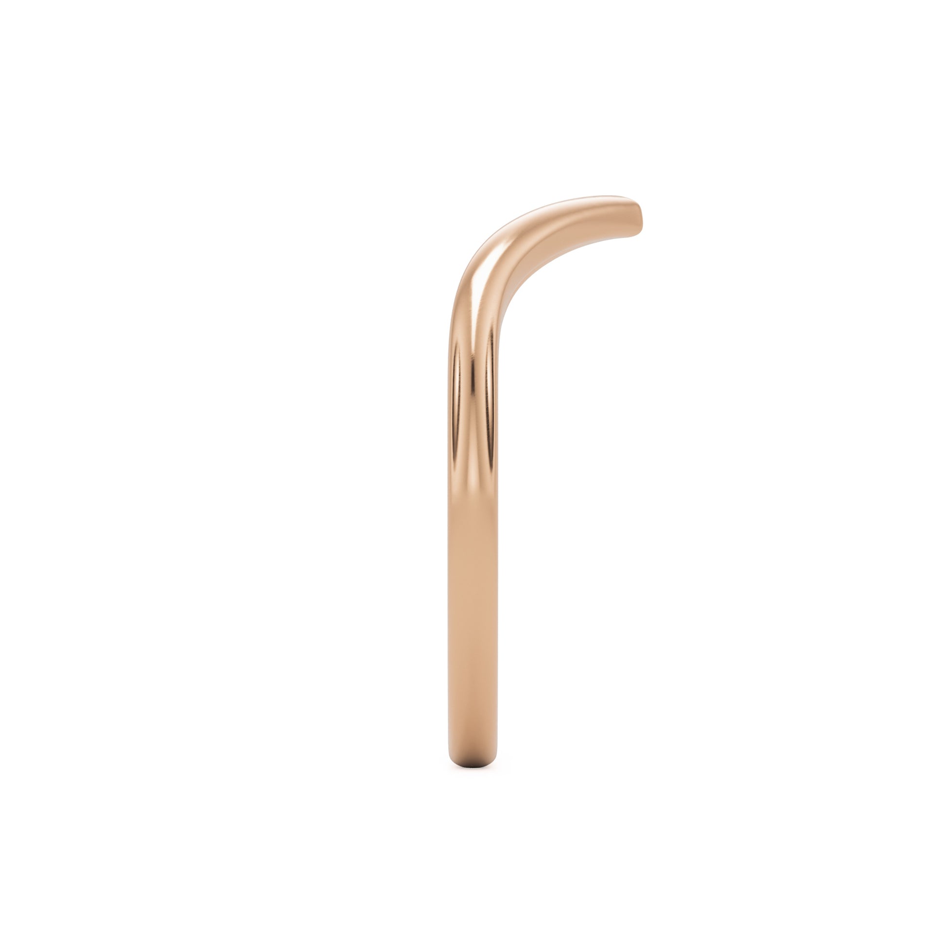 soft point wedding band 14k rose gold