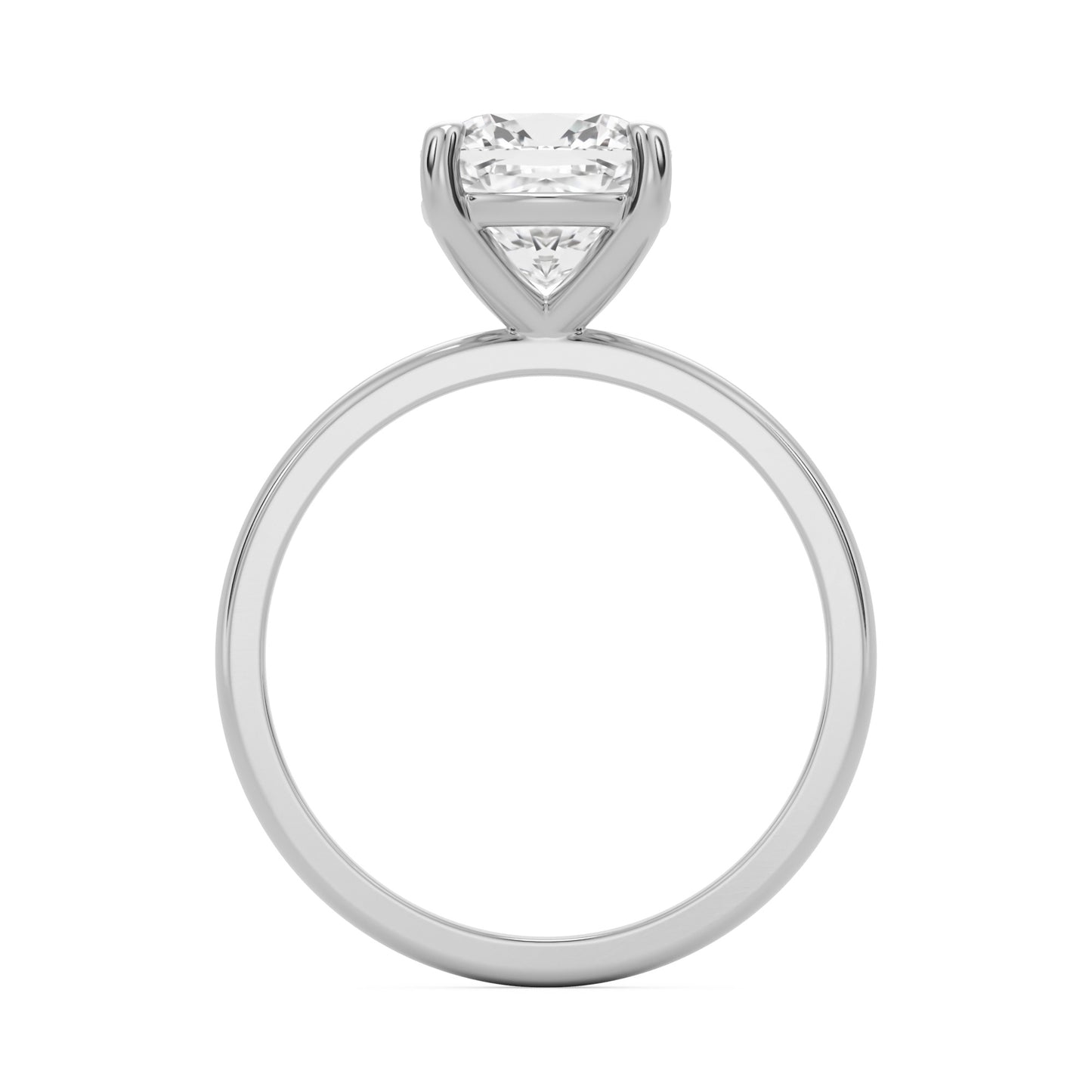cushion solitaire platinum