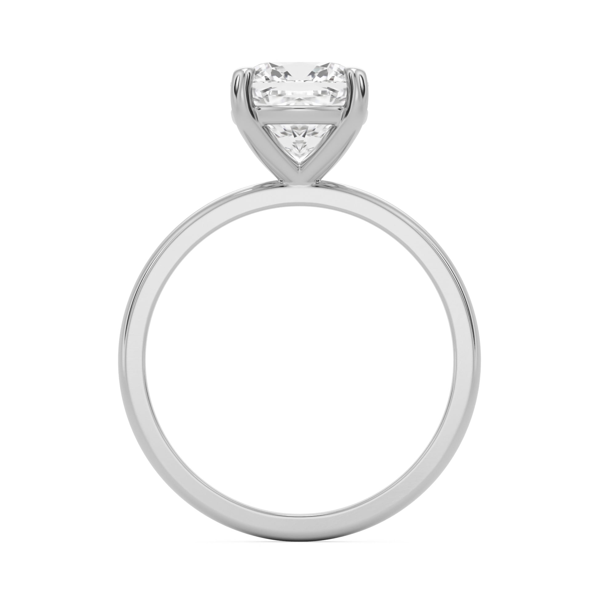 cushion solitaire platinum