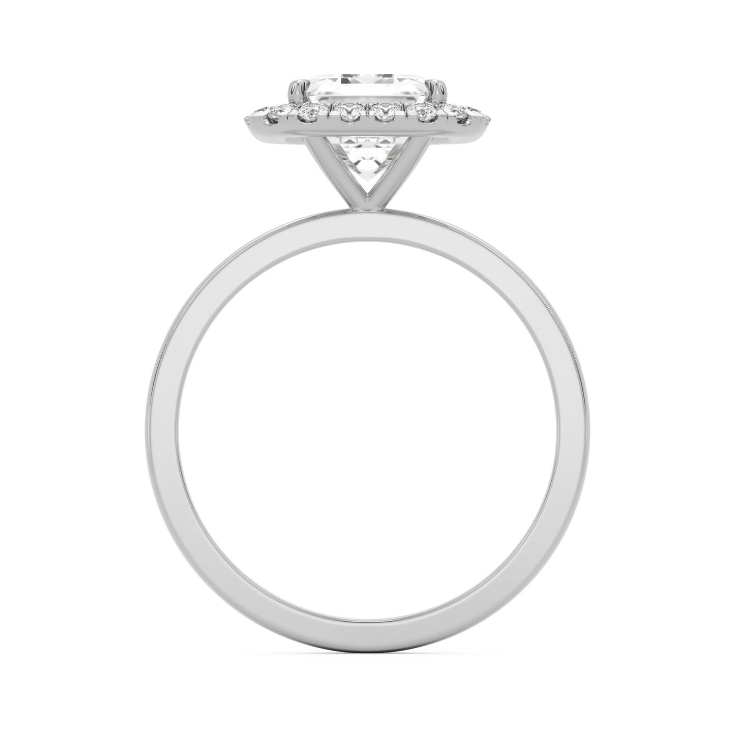 emerald halo platinum