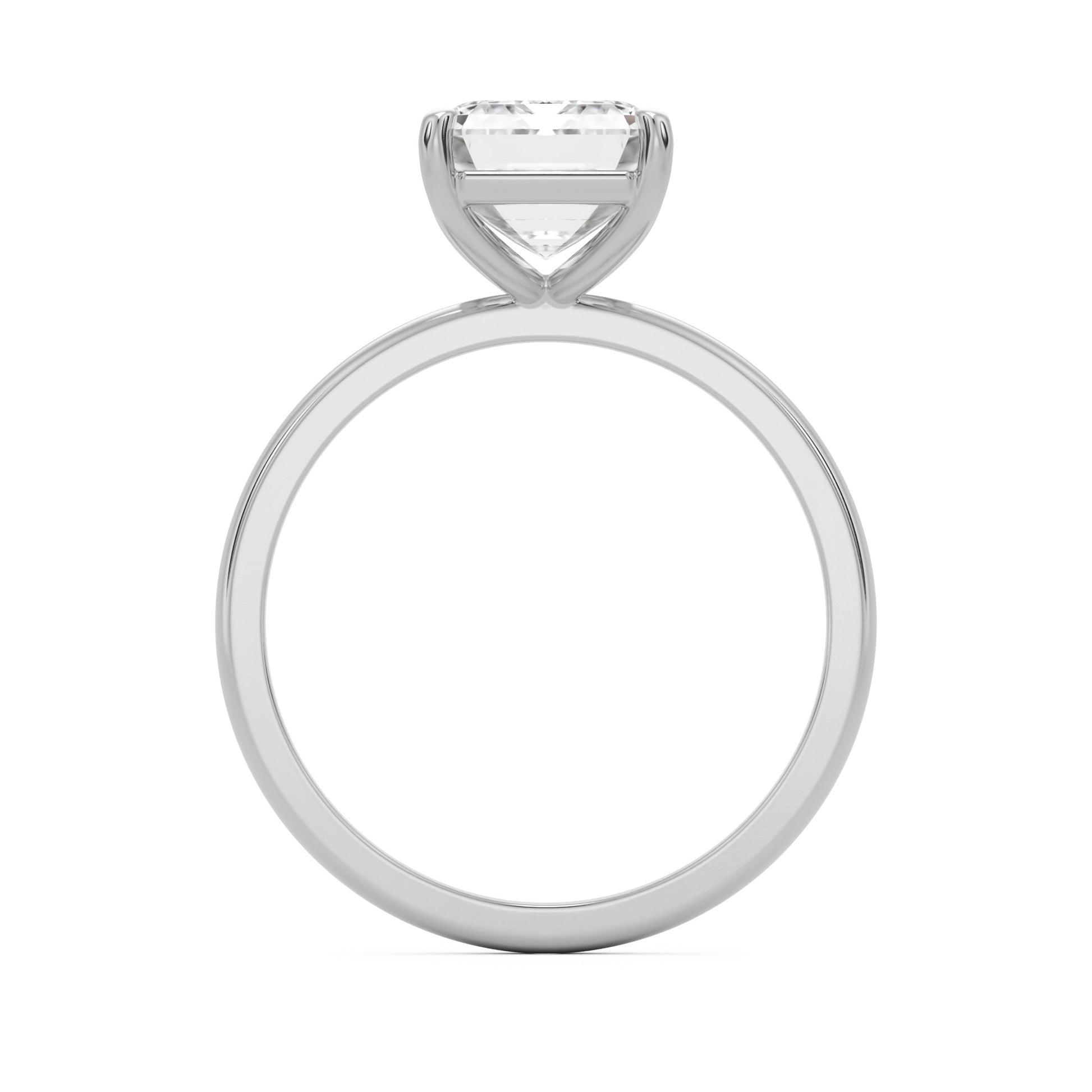 emerald solitaire platinum