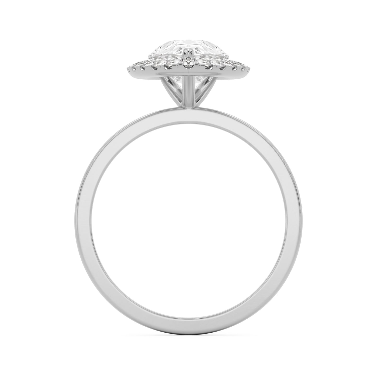 pear halo platinum