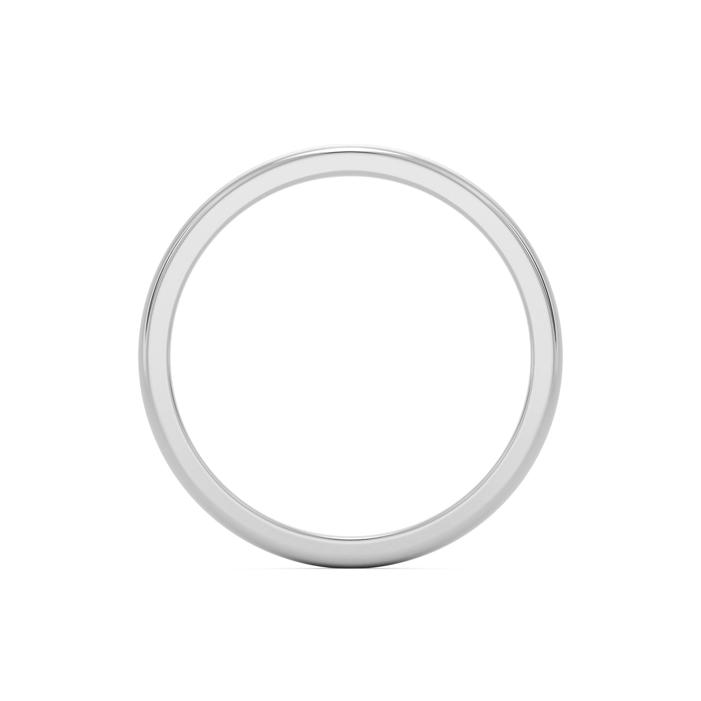 plain wedding band platinum