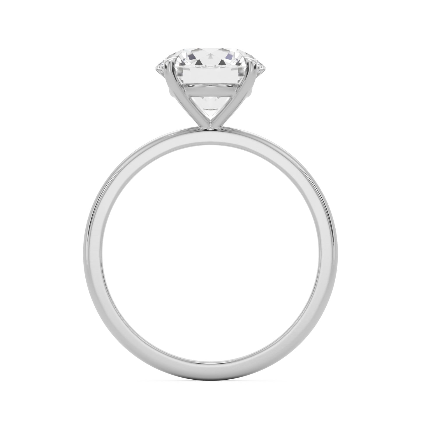 round solitaire platinum