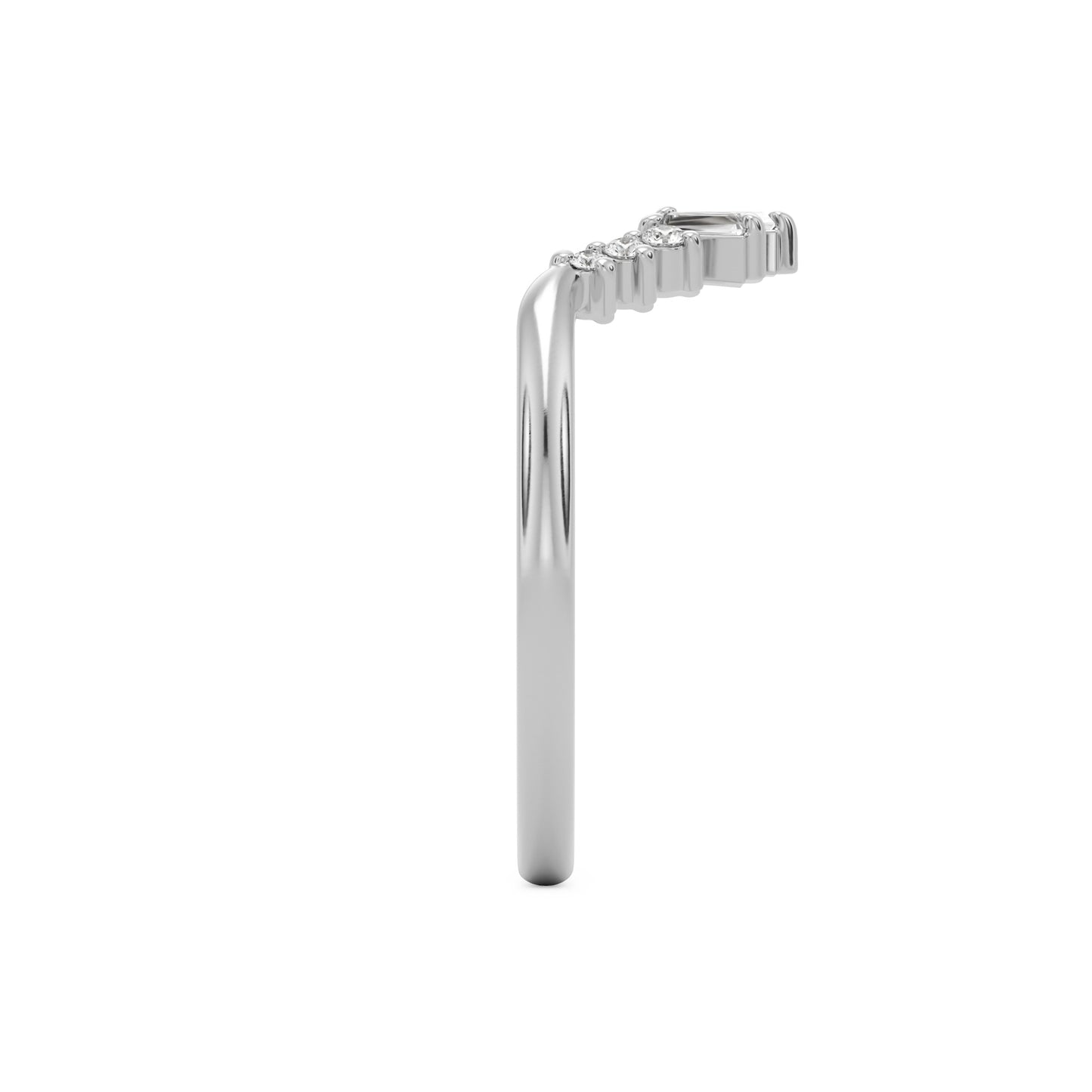 the baguette tiara 14k white gold