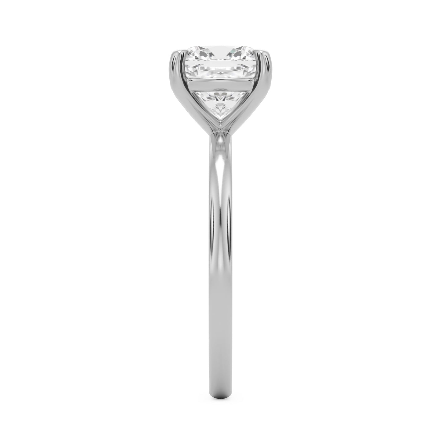 cushion solitaire platinum