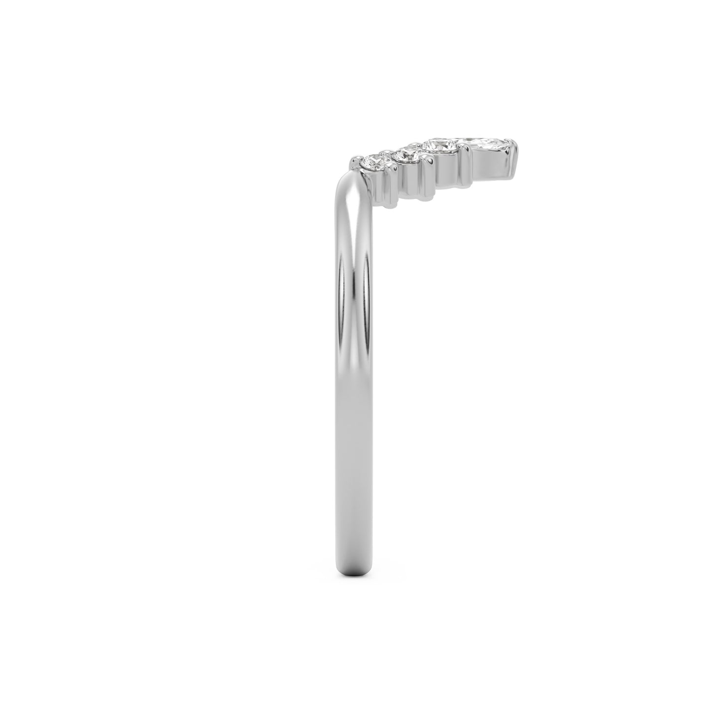 the marquise tiara wedding band platinum