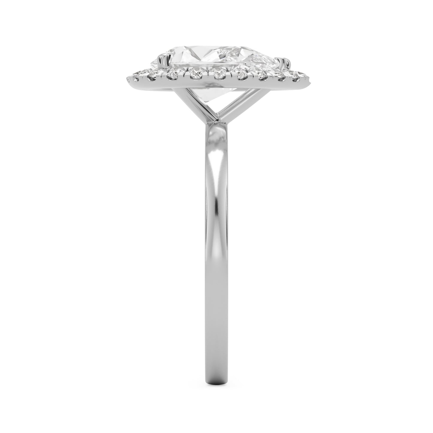 pear halo platinum