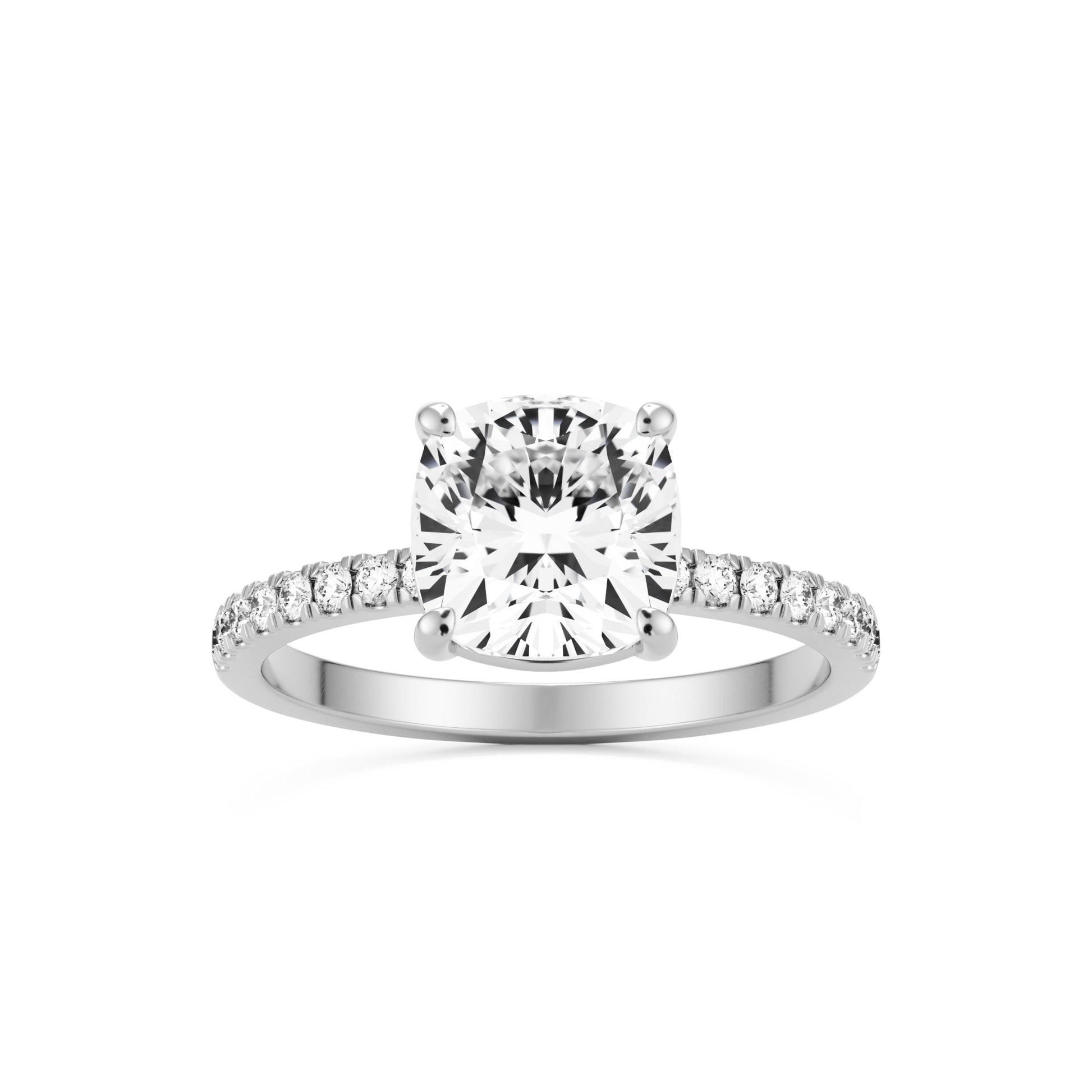 cushion solitaire platinum