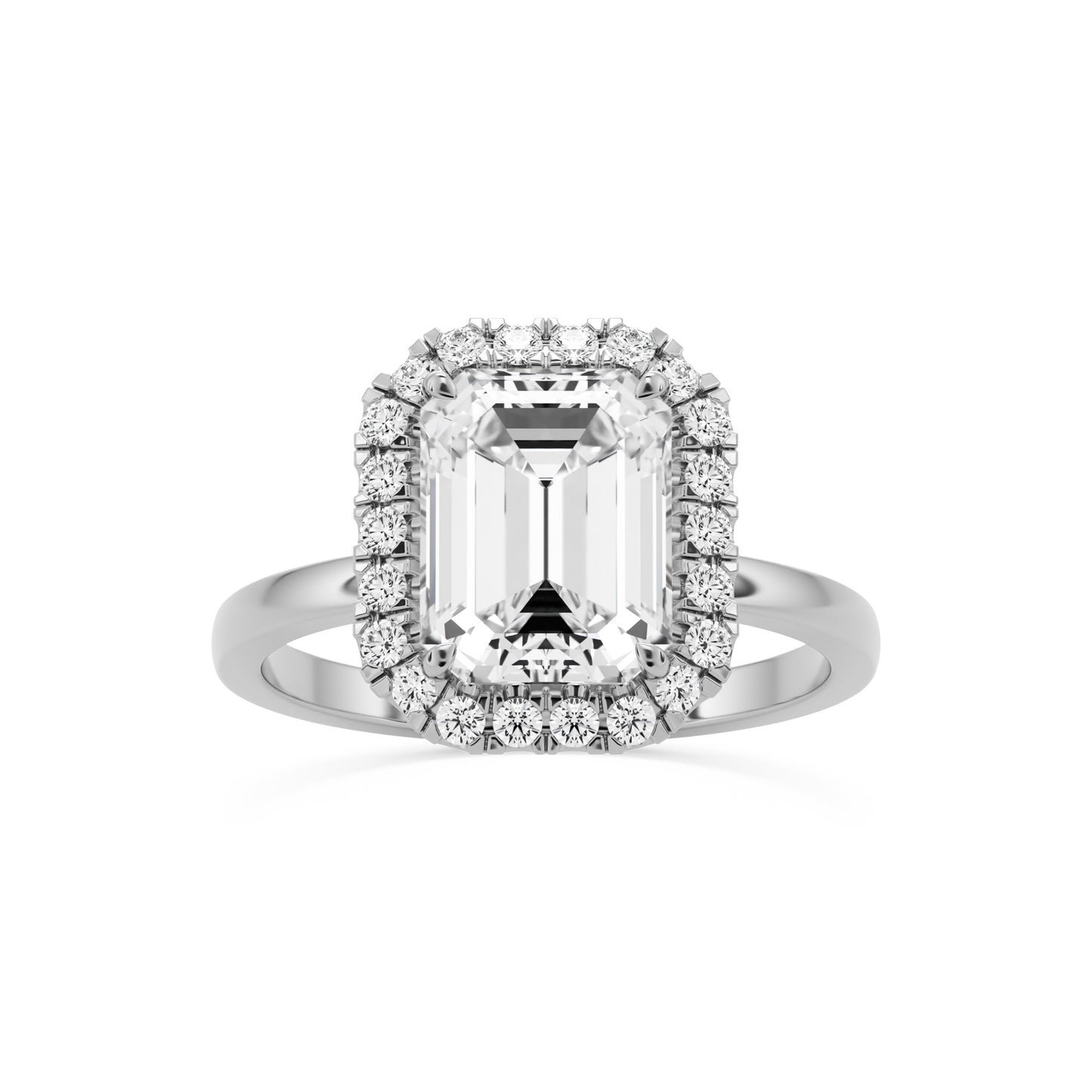 emerald halo platinum