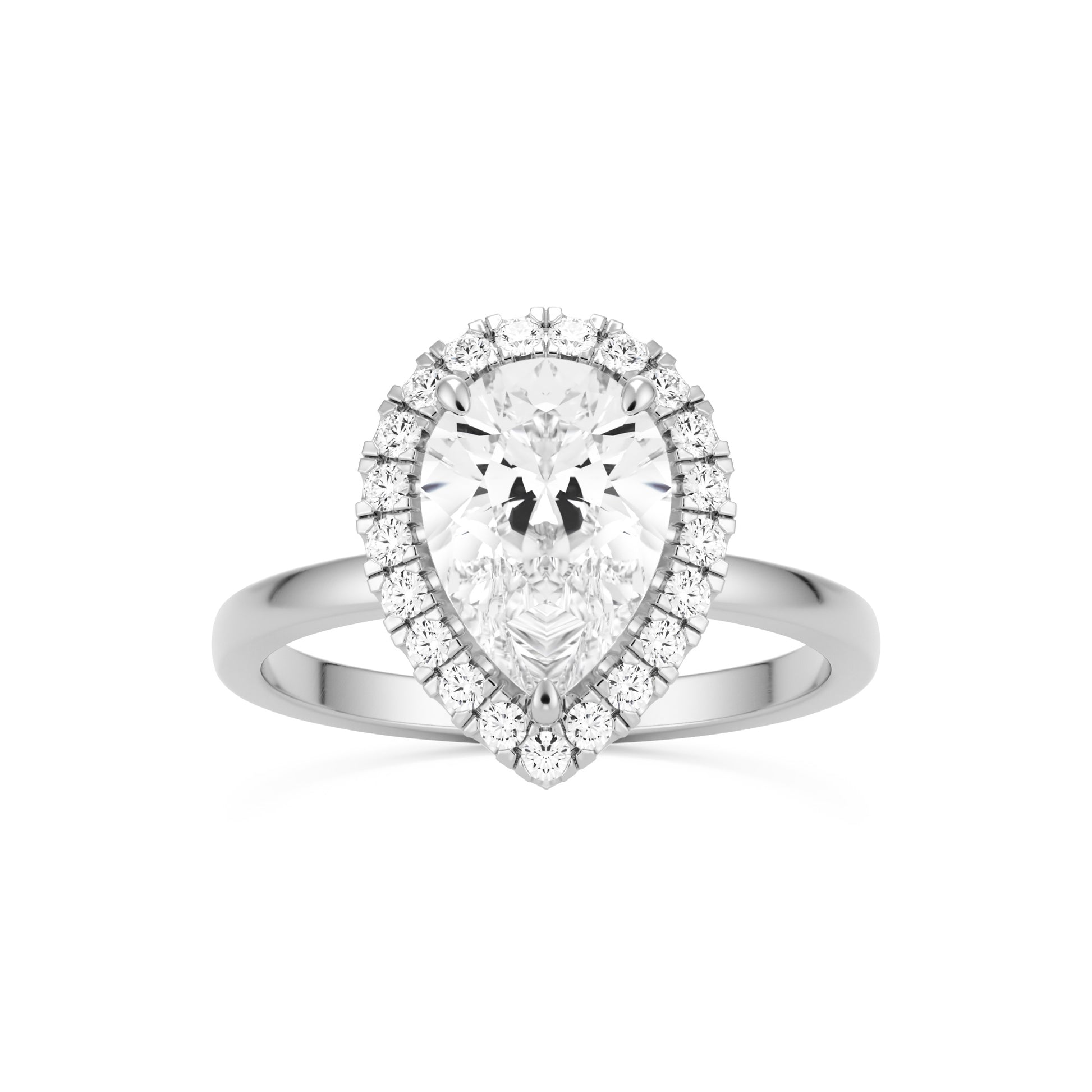 pear halo platinum