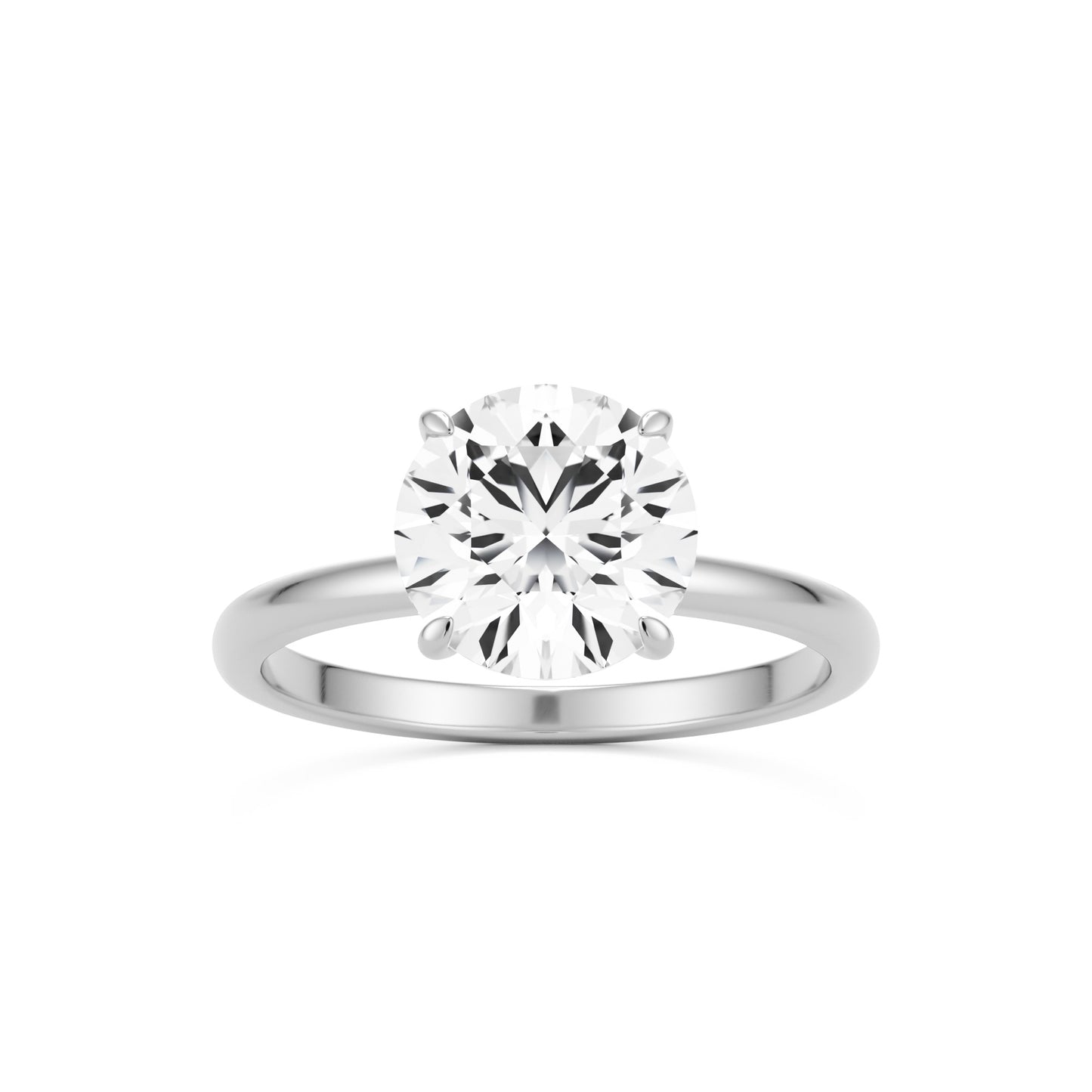 round solitaire platinum