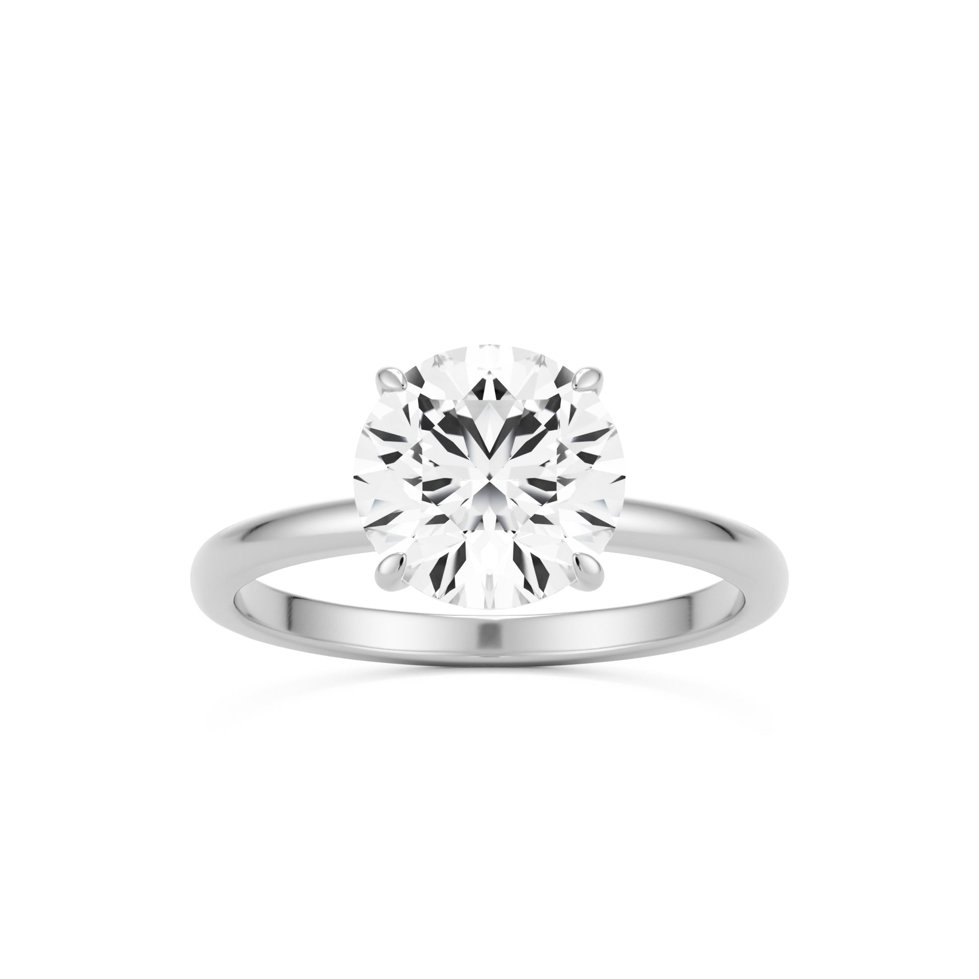 round solitaire platinum