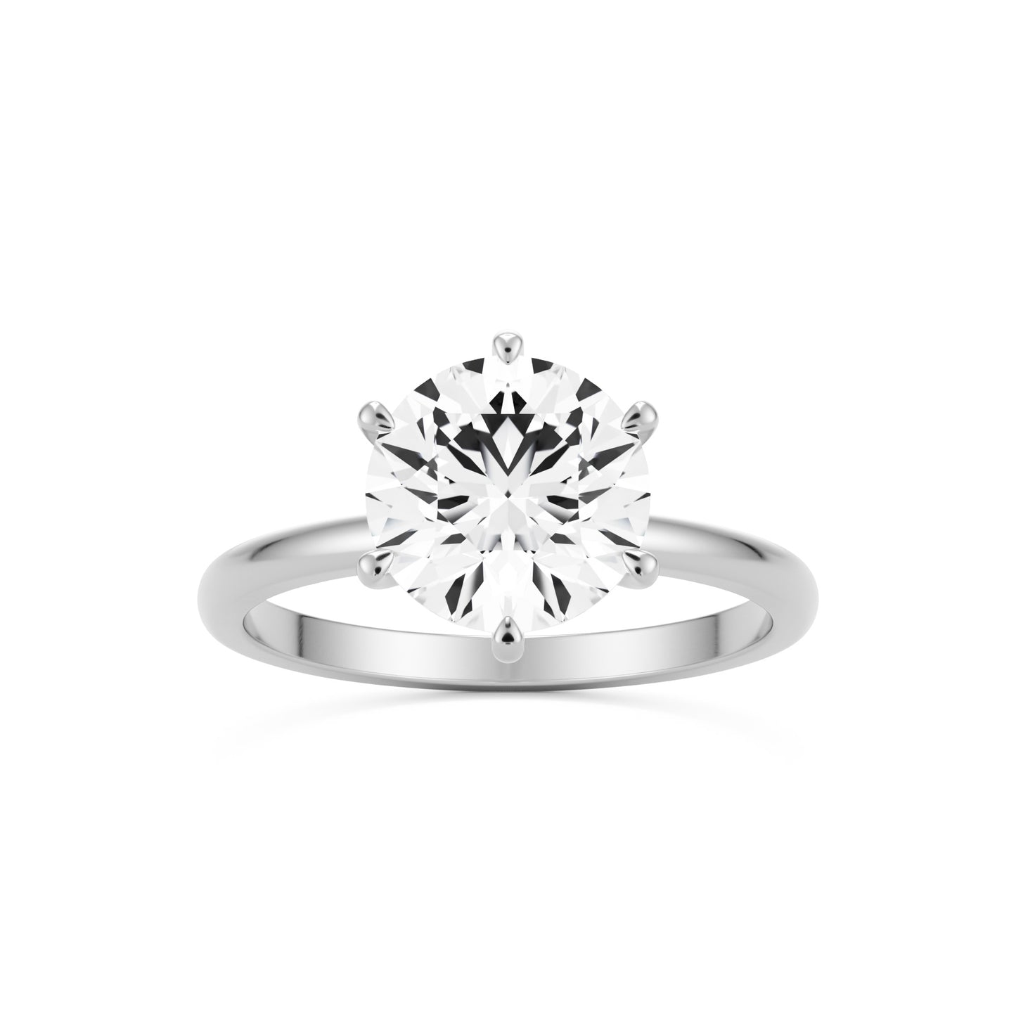 round solitaire platinum