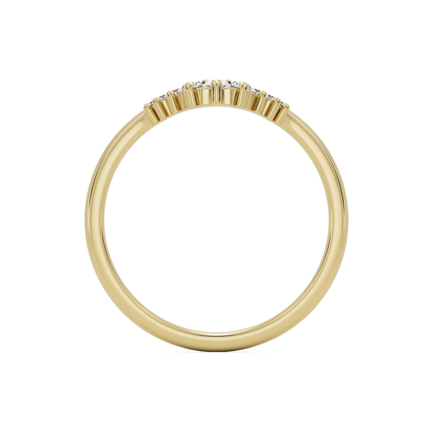 the baguette tiara 14k yellow gold