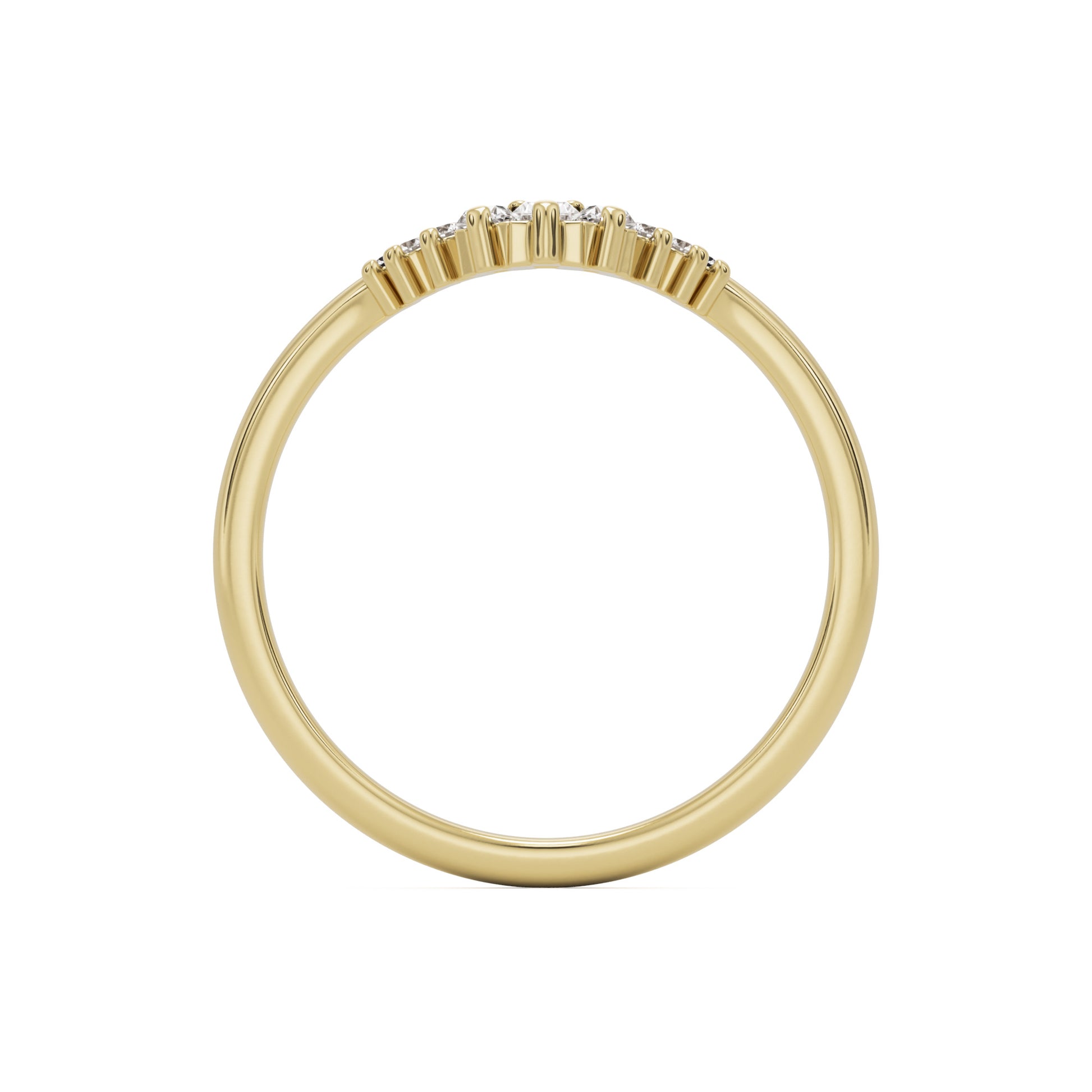 the baguette tiara 14k yellow gold