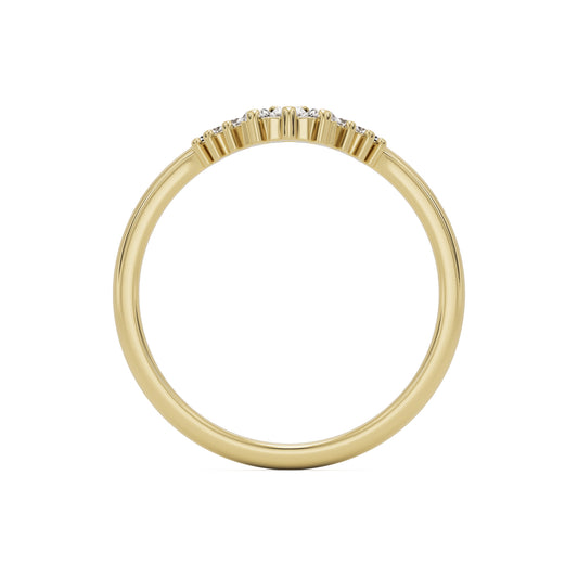 the baguette tiara 14k yellow gold
