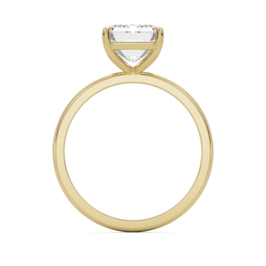 emerald solitaire 14k yellow gold