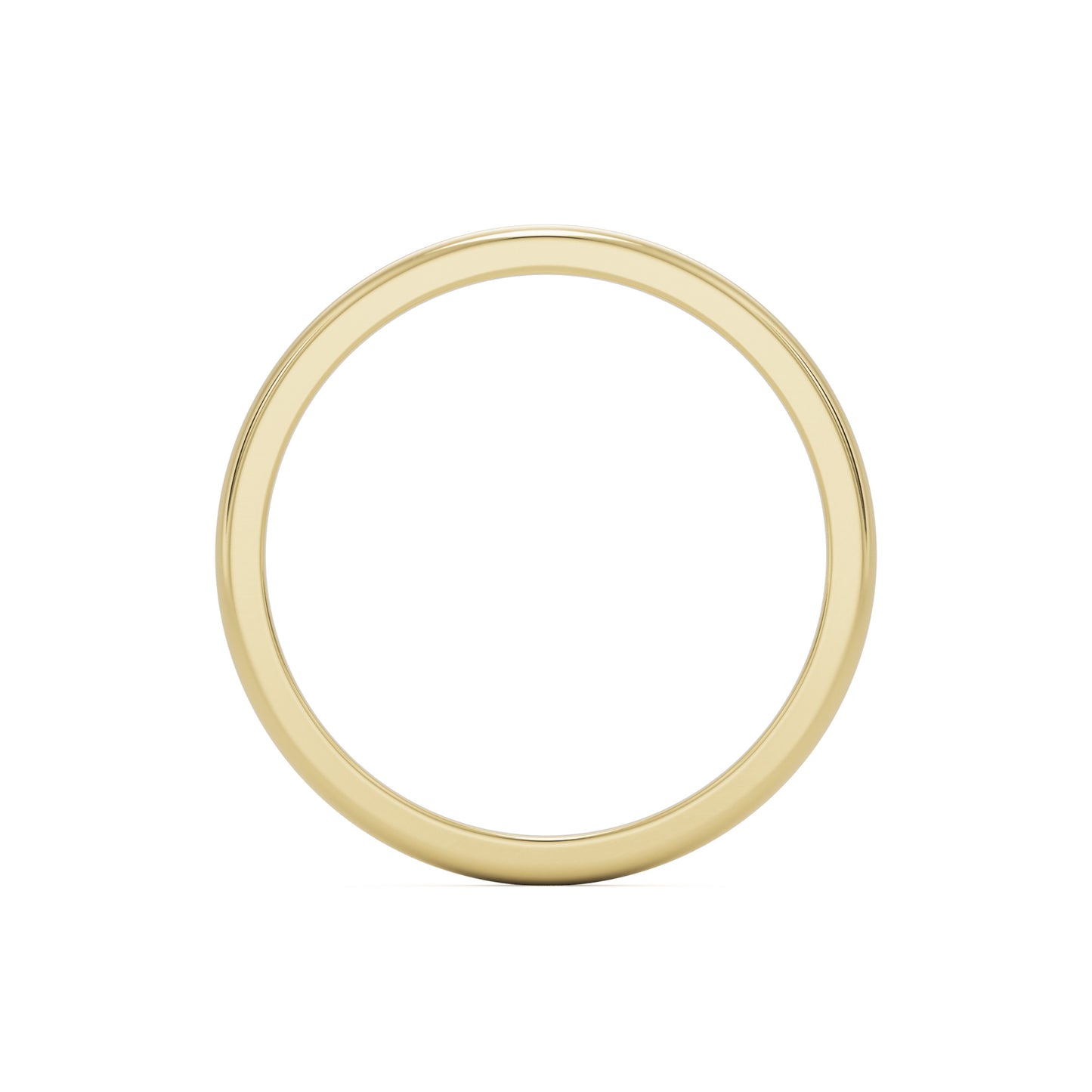 plain wedding band 14k yellow gold