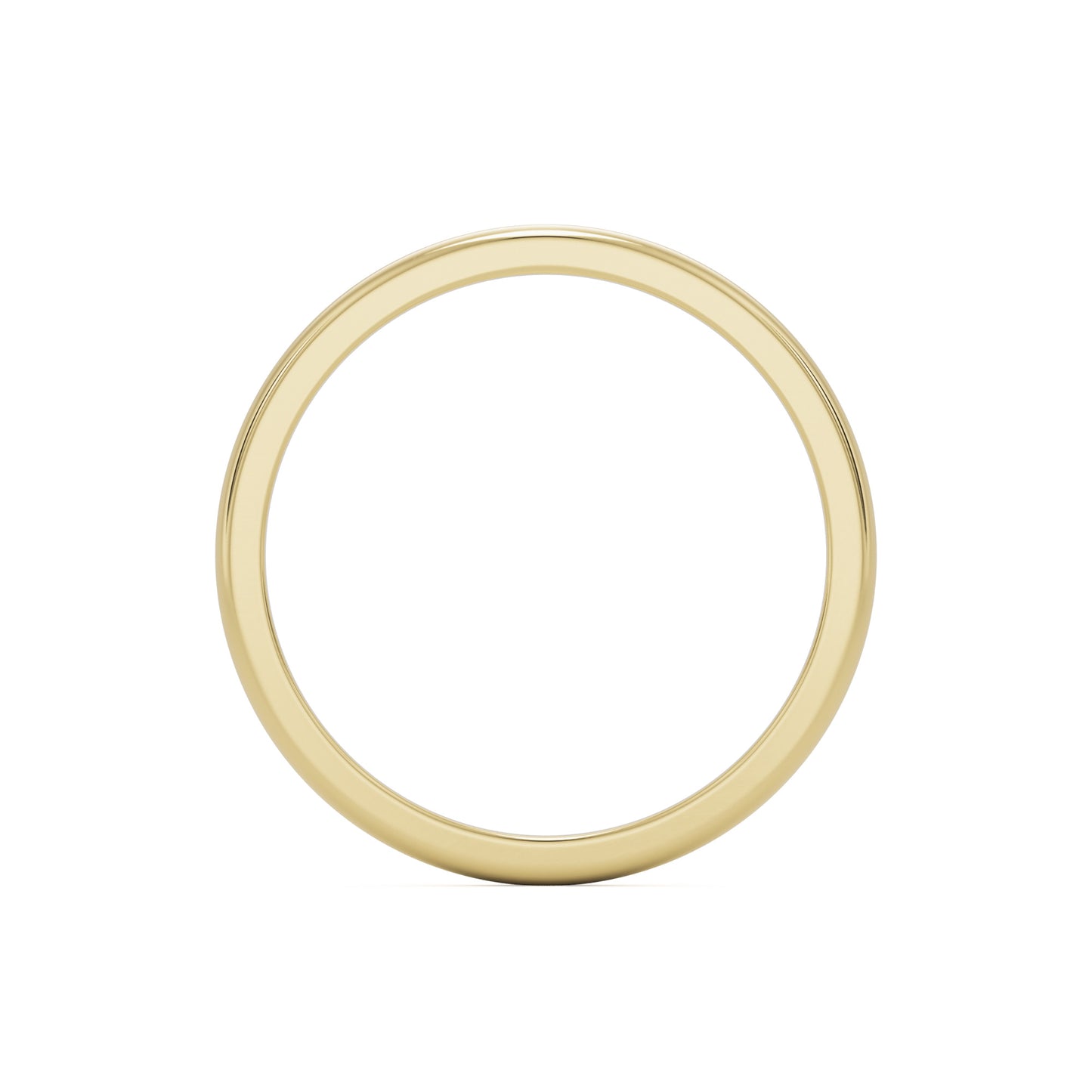 plain wedding band 14k yellow gold