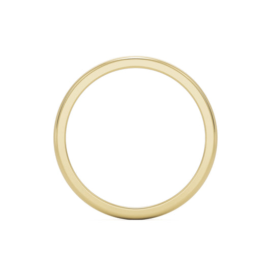 plain wedding band 14k yellow gold