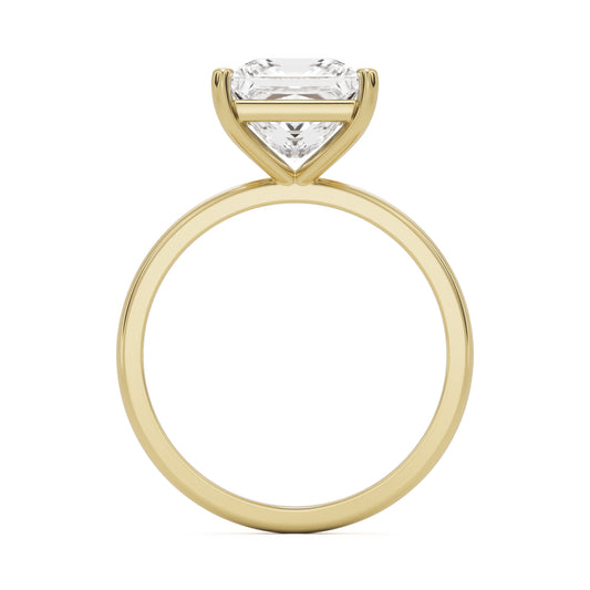 princess plain 14k yellow gold