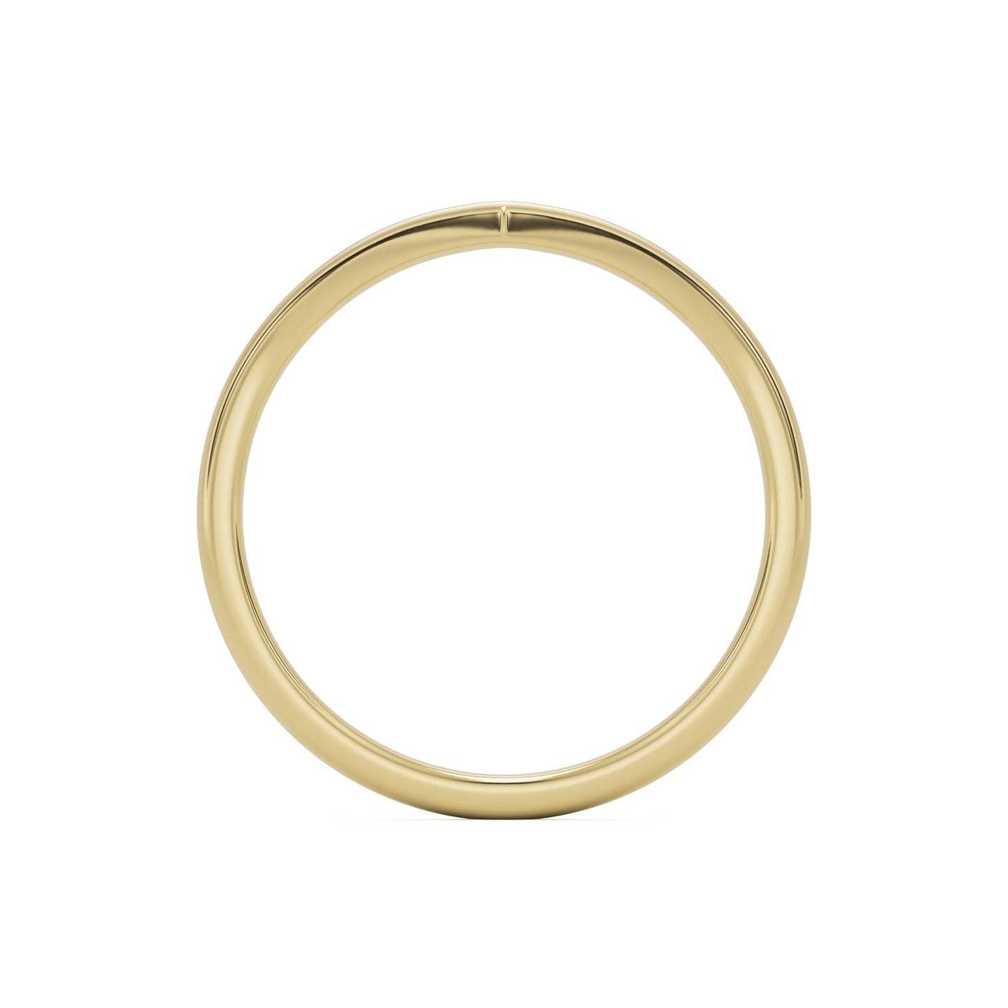 soft point wedding band 14k yellow gold