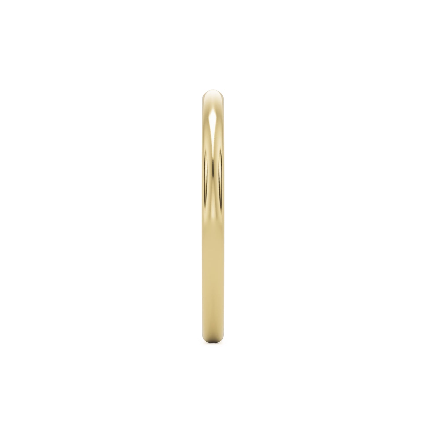 open plain 14k yellow gold