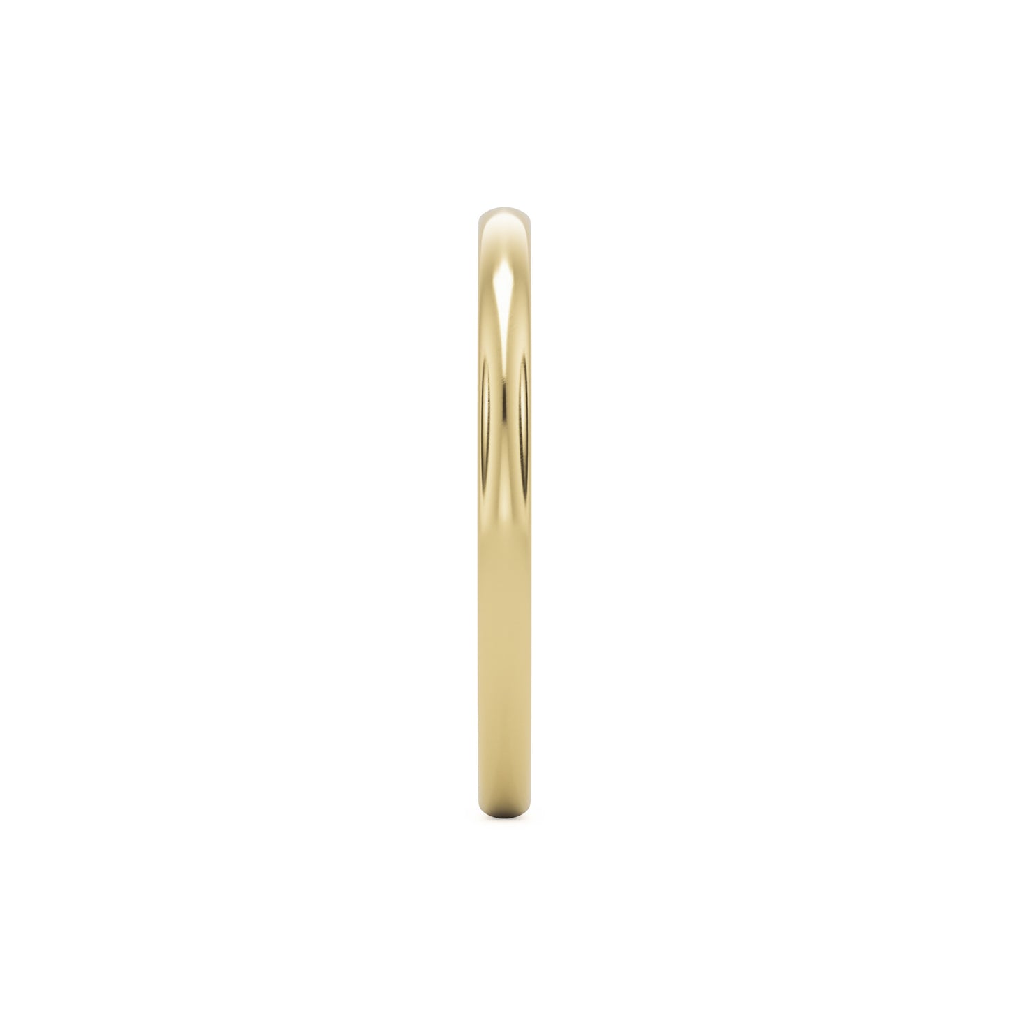 plain wedding band 14k yellow gold
