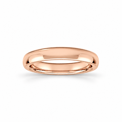 3mm Men's Wedding Band 14k rose gold