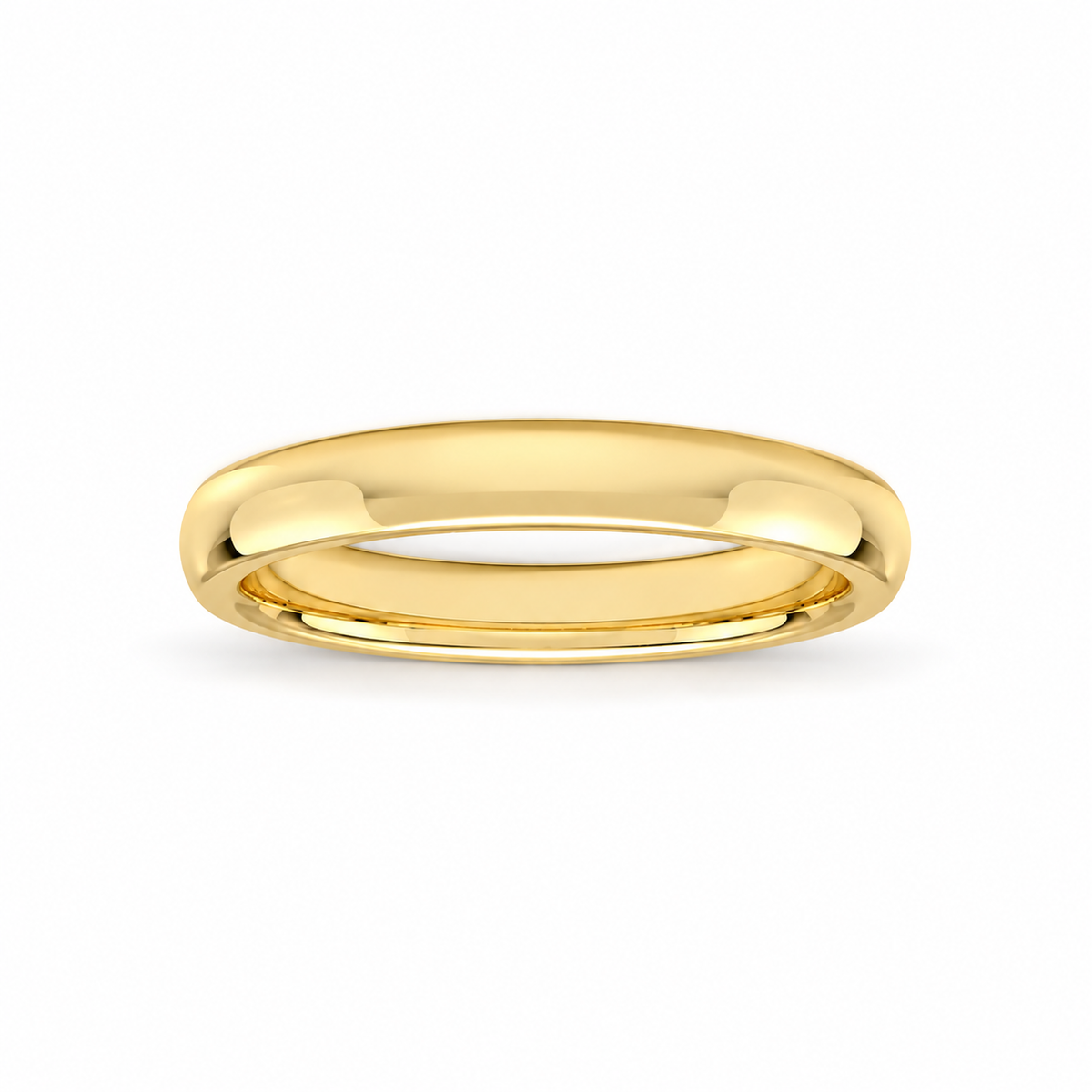 3mm Men's Wedding Band 14k yellow gold