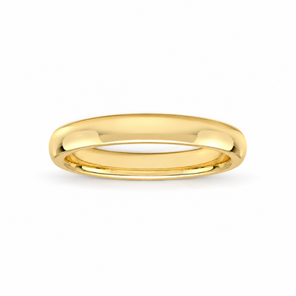 3mm Men's Wedding Band 14k yellow gold