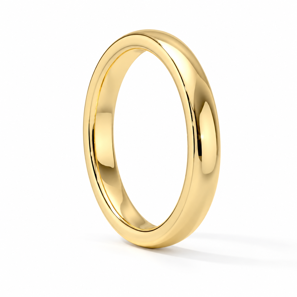 3mm Men's Wedding Band 14k yellow gold