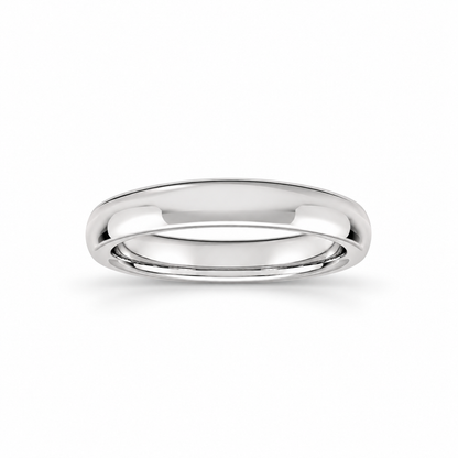 3mm Men's Wedding Band platinum