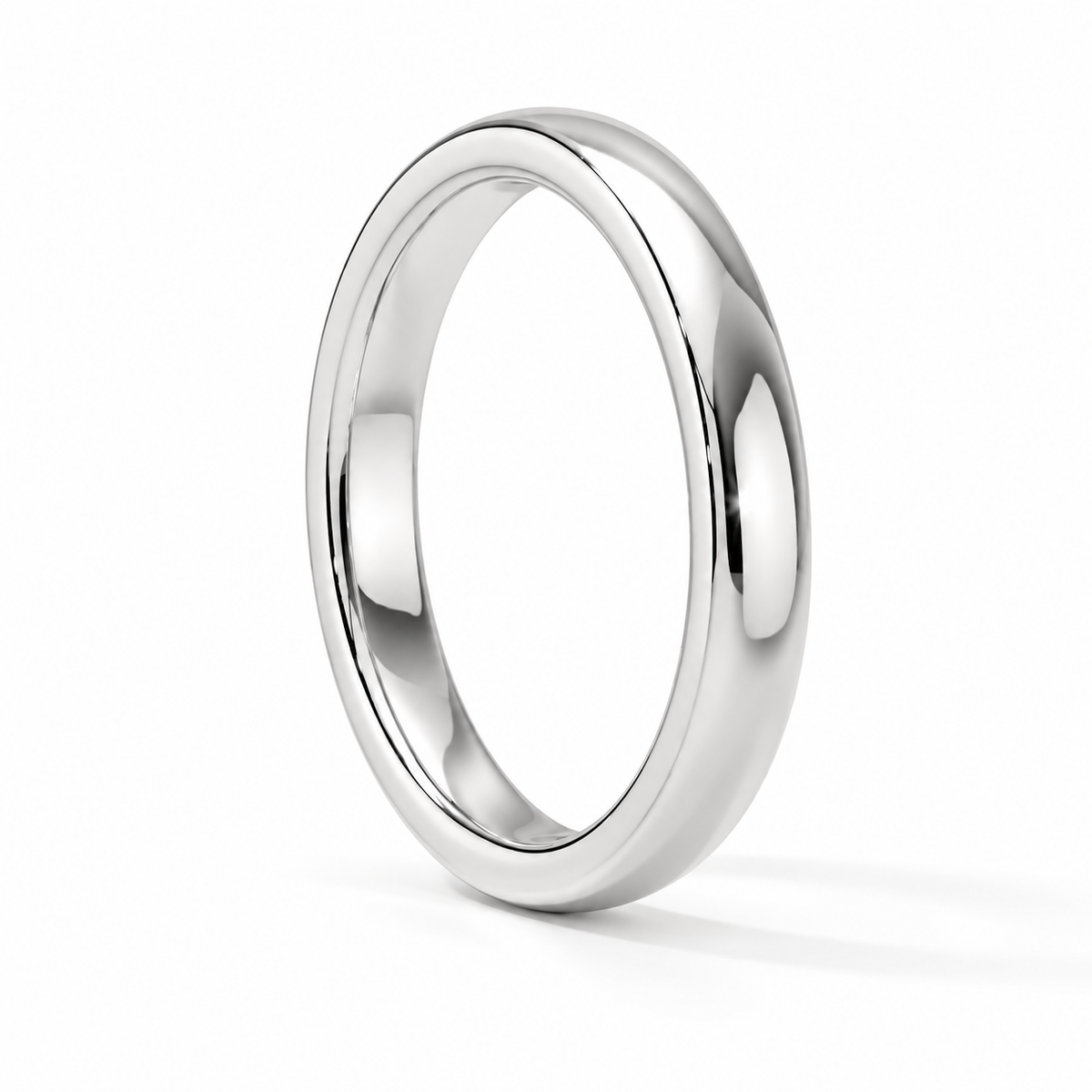 3mm Men's Wedding Band platinum