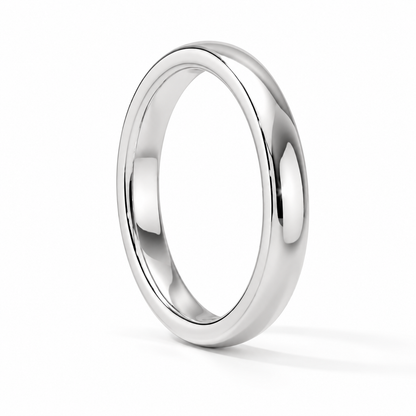 3mm Men's Wedding Band platinum