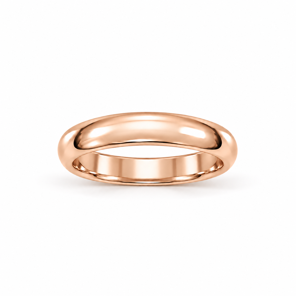 4mm Men's Plain Band 14k rose gold